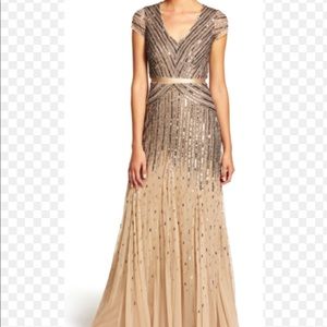 Adriana Papelle Beaded Gown